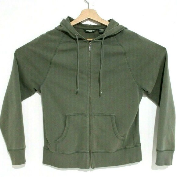 Eddie Bauer Womens Size Medium Army Green Cotton - Picture 1 of 3